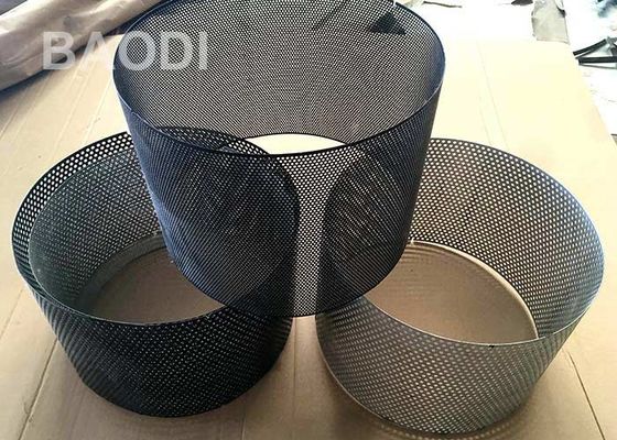 Powder Coated Round Hole Steel 3.5mm Perforated Metal Tube