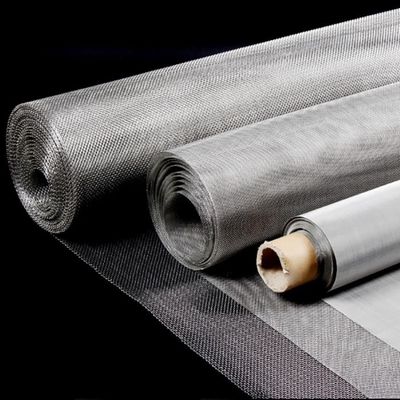 316 316l স্টেইনলেস স্টীল Woven Wire Mesh Screen 0.154mm গর্ত নিরাময়