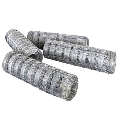 0.8m থেকে 2.4m Woven Wire Mesh Fencing Galvanized Stock Fencing তাপ চিকিত্সা