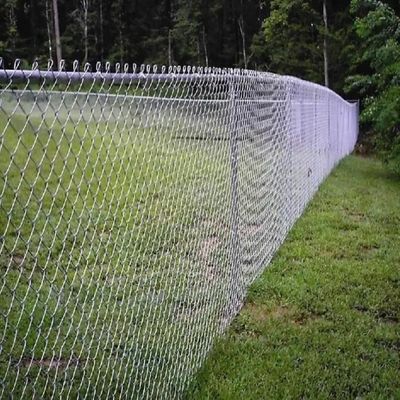 Hdg 50g/M2 মেটাল গ্যালভানাইজড চেইন লিঙ্ক বেড়া রেলওয়ে হাইওয়ে জন্য