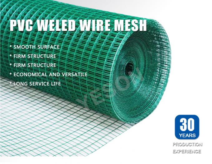 0.5mm-14mm প্লাস্টিক পিভিসি ঝালাই তারের জাল রোলস টেকসই পোষা প্রাণী খাঁচা তারের জাল 0