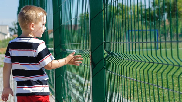 Anping shengxiang fencing factory 3d welded curved fence for garden fence