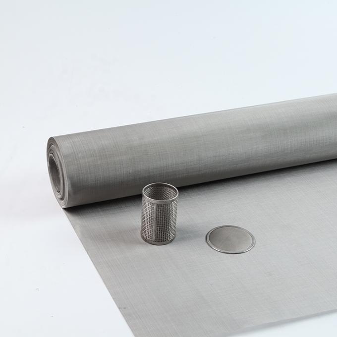 304 316 316L স্টেইনলেস স্টীল Woven Wire Mesh Plain Weave Alkali Resist 3