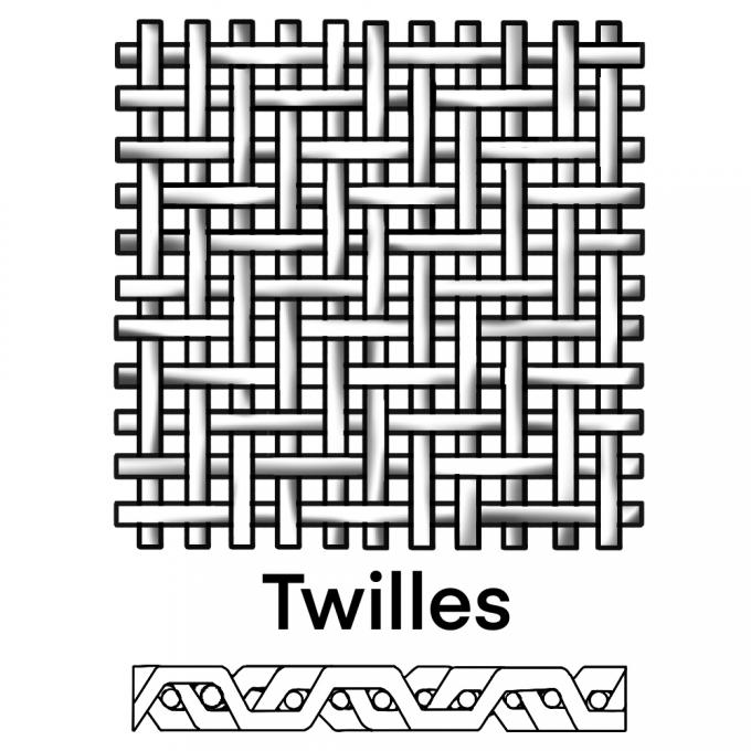 304 316 316L স্টেইনলেস স্টীল Woven Wire Mesh Plain Weave Alkali Resist 6
